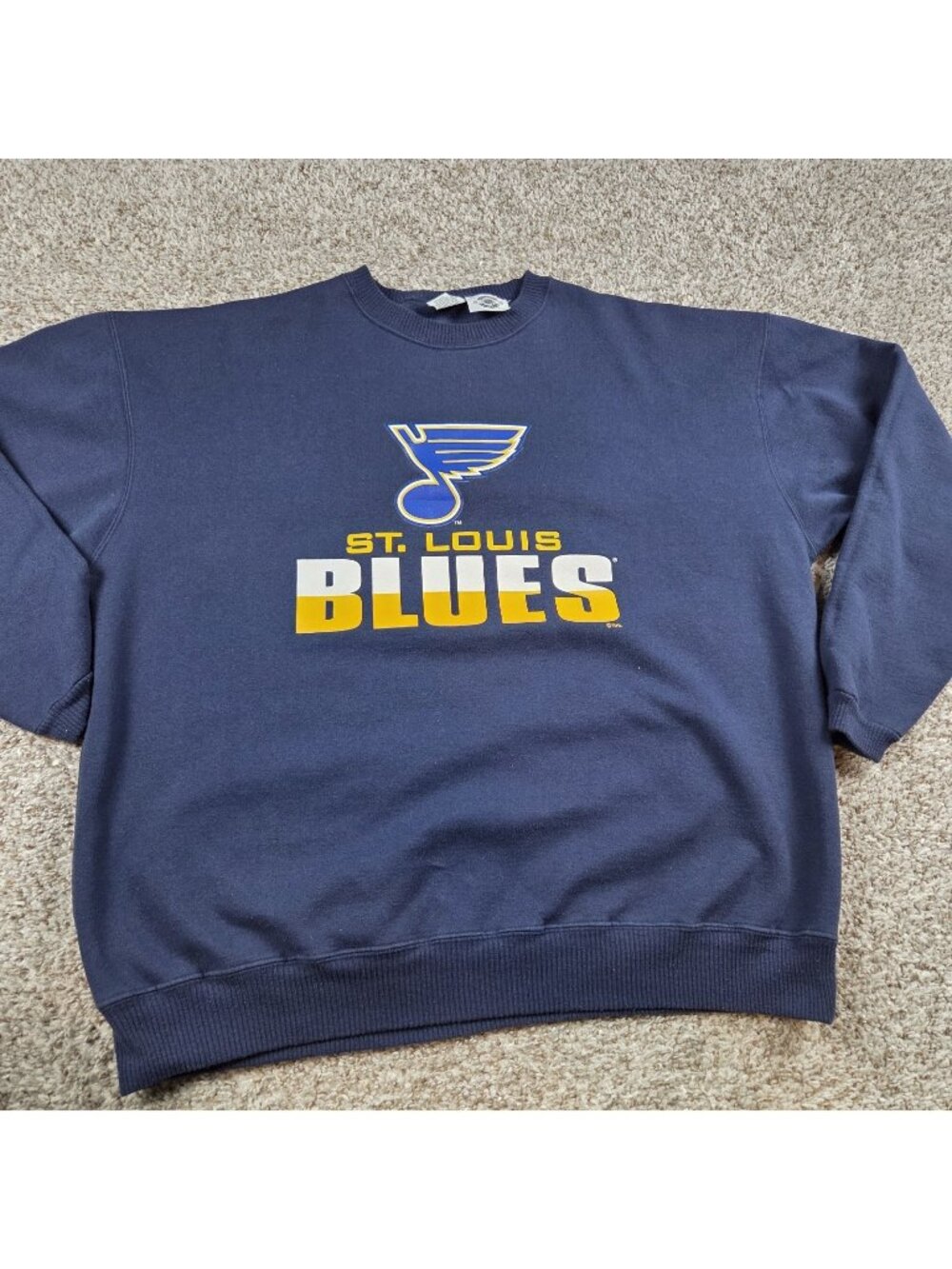VINTAGE St Louis Blues Sweatshirt Mens XL CCM Crewneck NHL